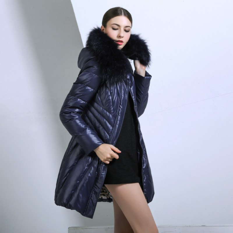 Winter Women Duck Down Jacket Long Warm Thick Snow Wear Outerwear  details-2