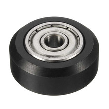 3D Printer Flat Type big Plastic wheel Pulley with ball Bearings Passive Round wheel Idler Pulley Gear perlin wheel