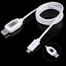 Smart LCD Digital Indicator Micro usb cable Voltage Testing Protect Data Syn Charging For Samsung HTC Xiaomi Display data line