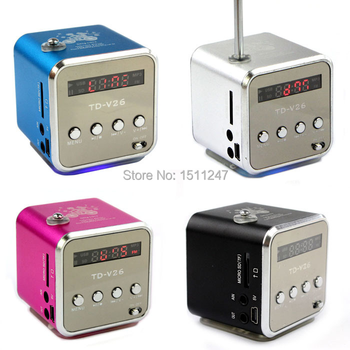 Only love portable micro SD TF USB speakers internet radio mobile phone vibration computer music player