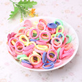 1 Pack 80 Pcs Random Colors Headband Children Hair Accessorie Kids Girl Rope Headwear Gum For