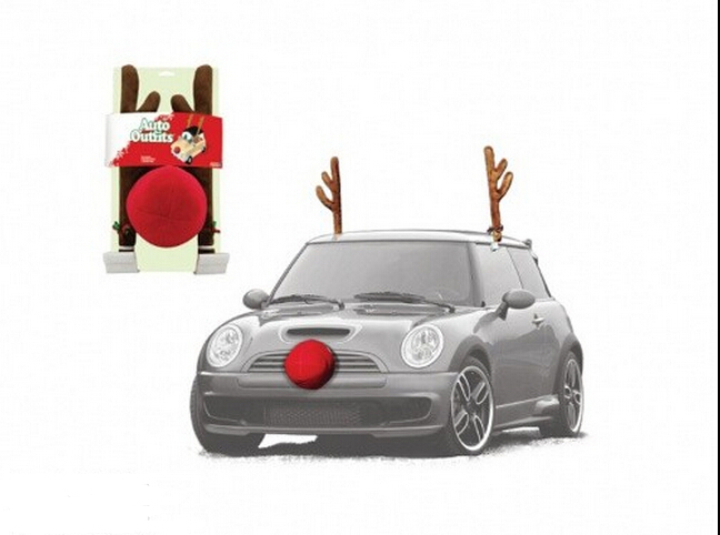 Reindeer Car Decoration 2 X Antlers And 1 Red Nose 2016 Hot Er High Quality Christmas Reindeer Car Dress Up Kit Decoration