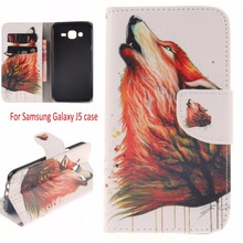 Cute PU Leather Wallet Book Style Cover Flip Case For Samsung Galaxy J5 J500F J500 Mobile phone bags Cases, HY