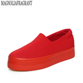 2017 new muffin heavy bottomed shallow mouth of canvas shoes women shoes casual shoes a pedal