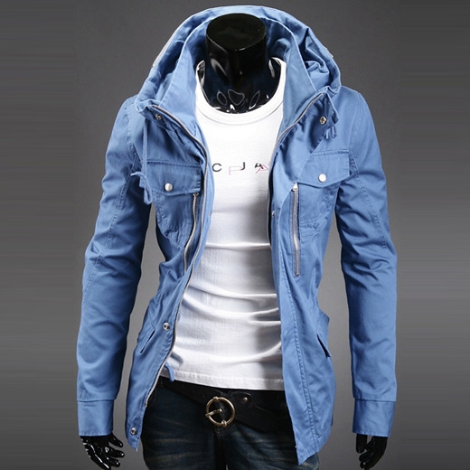 Free Shipping New 2015 Hot Winter Jacket Men Slim Thicken Outdoor Coat Hooded Jacket Men Clothes