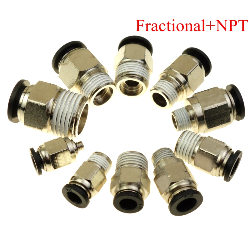 Pneumatic Push In Air Fitting Straight Female Connector 5/16"OD*1/4"NPT 