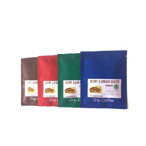 Lug bags pure coffee powder sugar free organic Kopi Luwak coffee instant paperless filter 12g
