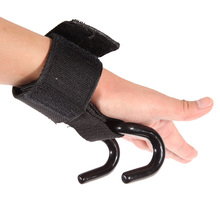 Pro Weight Lifting Training Gym Hook Grips Straps Gloves Wrist Support Lift DM 6