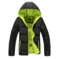 New 2017 autumn and winter fashion men hooded padded cotton jacket Men Casual Outwear Warm Winter