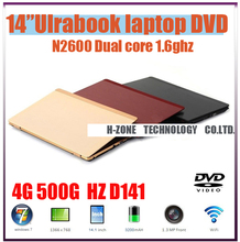 2015 Best Laptop Computer Notebook PC Intel Atom N2600 Dual Core 14 4G 500G Bluetooth WIFI