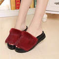 2017 summer autumn burst Korean version rabbit fur thick fur at one end of the waterproof