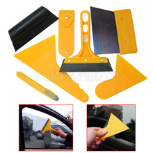 7Pcs Car Auto Window Scraper Wrapping Tint Vinyl Film Squeegee Cleaning Tool Kit