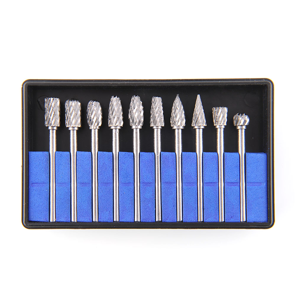 New 10 in 6mm Grinding Head Tool Tungsten Carbide Polish Burr Rotating Drill Available Die Grinder