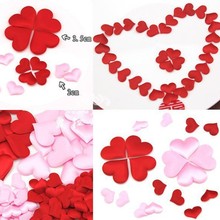 Heart petals Wedding Valentines Day 100pcs/bag 3.5*3.5cm Throwing Table Decoration Party Supply