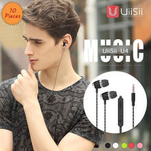 Lot 10 UiiSii U4 Earphones with Microphone Cute Earbud Stereo Auriculares for iPad iPhone Samsung Huawei Xiaomi LG PC MP3 Player