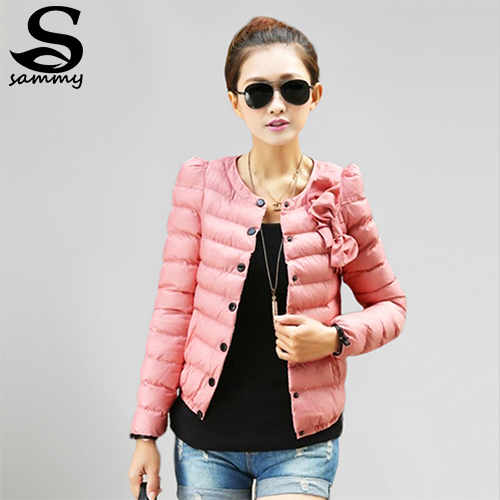 2014 new women ZAB padded jacket to keep warm in winter ladies fashion decorative bow Slim