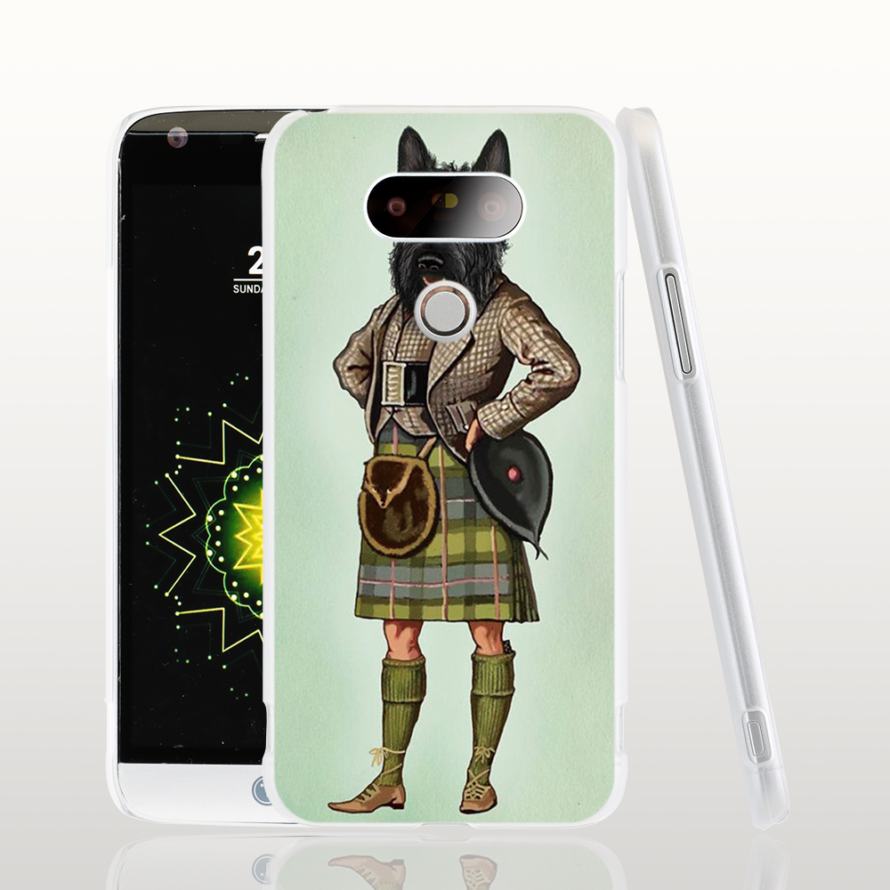 22909 Scottie Dog font b Kilt b font scottish terrier Animal cell phone case cover for