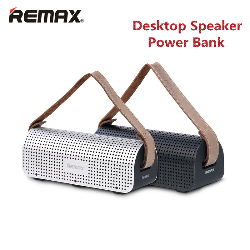 REMAX 2 in 1 mutil-function Desktop bluetooch NFC Speaker Mini Portable speaker RB-H1 HiFi box and 8800mAh power bank
