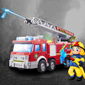 Playmobile Fireman Sam Kids Toy Truck Car With Music Led For Baby Toys Fire Truck Educational