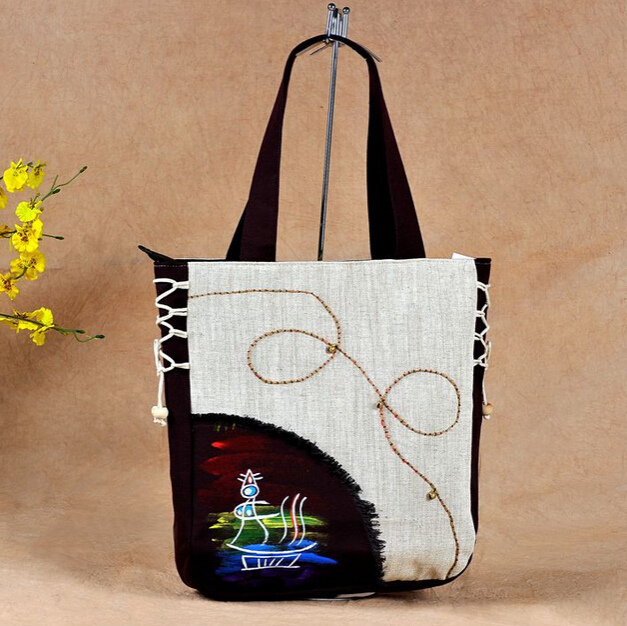 de la marca mujeres lino paisaje bolso chica moda para mujer bolso ... de la marca mujeres lino paisaje bolso chica moda para mujer bolso ...