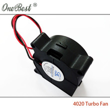 10Pcs DIY Parts 4020 cooling fan 12V 0 05A Turbo fan for 3D printer accessories 40x40x20mm
