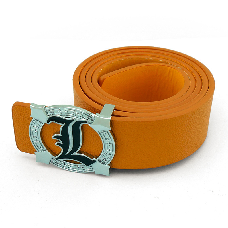 2015NewfashionAnimeDeathNoteimitationleatherbeltslittlegirl