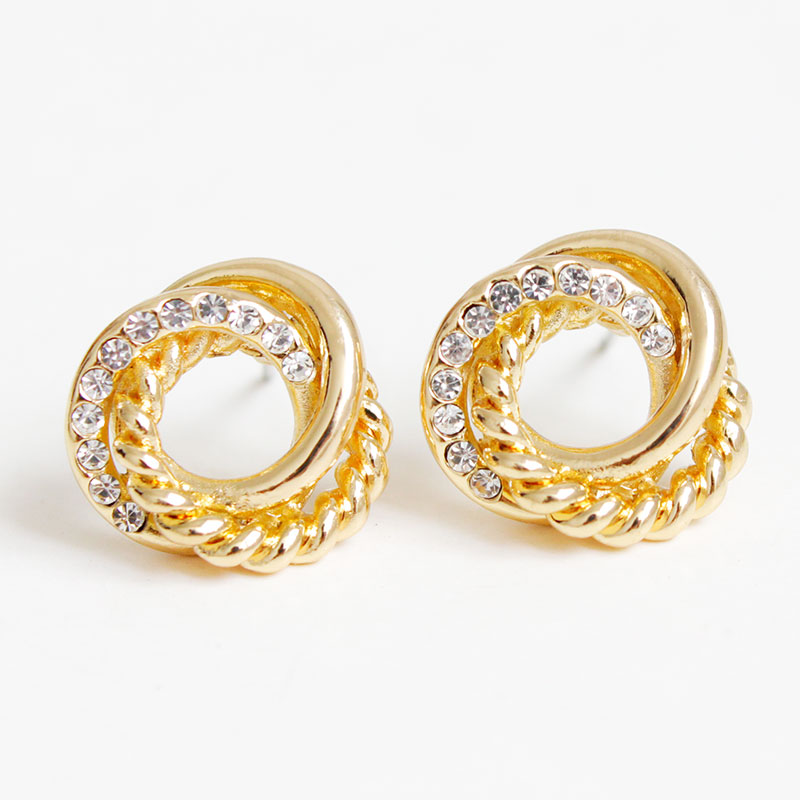 E419 2017 Fashion Trendy Unique Design 18k Gold Plated Europe E419 2017 Fashion Trendy Unique Design 18k Gold Plated Europe Por Style Multi Circle Stud Earrings 625 Nice Plus Size Clothing For Everybody