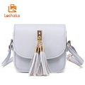 Loshaka Fashion Small PU Leather Bag Women Candy Color Tassel Messenger Bags Female Handbag Shoulder Bag