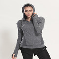 Women Sport Jackets Zipper Hooded Running Coat Quick dry Long sleeved Sweatshirt Fitness Outerwear Tops