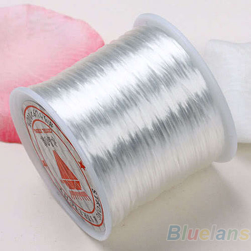Hot 80 Yards White Stretchy Elastic Crystal String Cord Thread For Jewelry Making 00HN