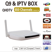 2016 Newest Android 4.4 europe IPTV/OTT Box Arabic French Sky Africa Live French Sports Movies IPTV Channel For Europe free ship