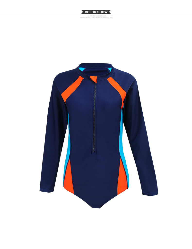 2020 Plus Size Swimwear Women UV Protection One Piece Swimsuit Long