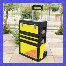 Yi Li Tie tool cart tool cabinet metal toolbox toolbox triple modular trolley case