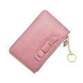 Ladies Fashion Genuine Leather Wallet Korean Style Designer Ultra thin Zipper Change Purse Grain Leather Cowhide