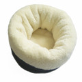 High Qaulity Pet Products Plush Dog Bed Cat Tunnel Simple Foldable Pet Kennel Pink Coffee One