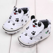Baby Girl Boy Cotton Cloth Casual Cartoon Booties Slip On Unisex Walking Shoes