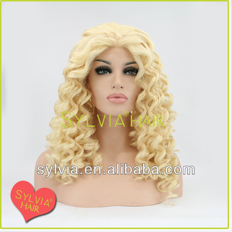 100% heat resistant fiber kinky culr wigs