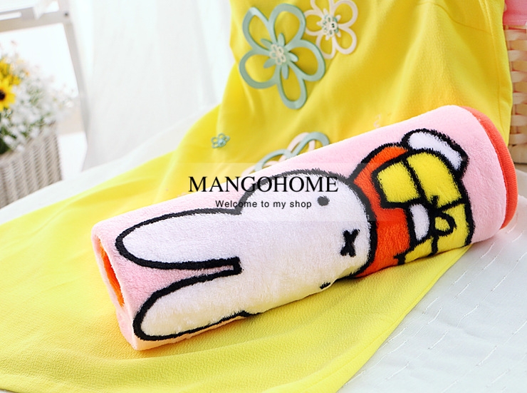  super- soft -skin-friendly- flannel- double-sided- pink Miffy- baby- blanket- air- conditioning- blanket-2.jpg