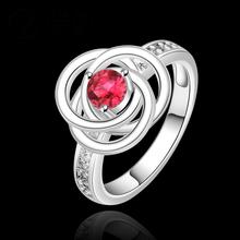 2014 SALE joias 925 silvering ruby Austrian Crystal CZ Simulated Diamonds Fashion Jewelry Acessories new design finger ring