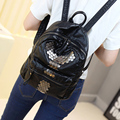 2016 Fashion Women Waterproof PU Leather Rivet Backpack Women s Backpacks for Teenage Girls Ladies Bags