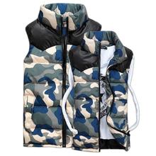 New Men s Winter Vest 2014 Autumn And Winter Cotton Vest Camouflage Mens Vest Waistcoat Lover