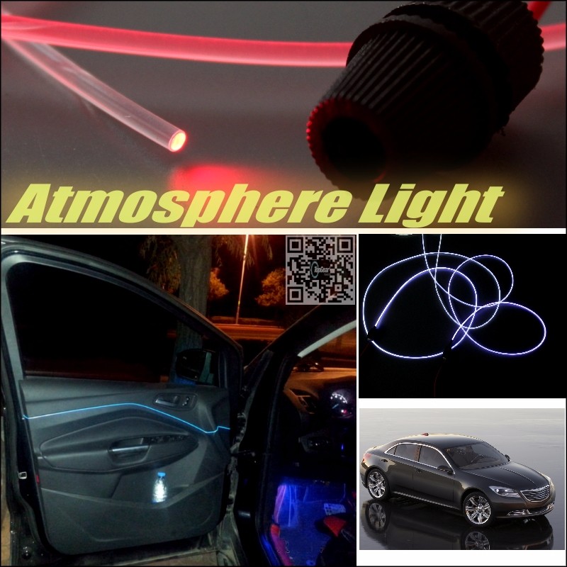 Car Atmosphere Light Fiber Optic Band For Chrysler 200 For Lancia Flavia Interior Refit No Dizzling Cab Inside DIY Air light