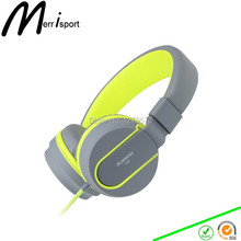 Headphones,Merrisport Headphones for Kids Adult with Microphone In-line Volume for iPhone 6/6S Xiaomi Android Device MP3/4 Grey