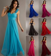 Stock A Line Chiffon Sweetheart One Shoulder Flowers Bridesmaid font b Dresses b font font b