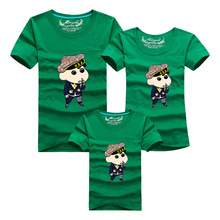 Mother Father Baby Matching Clothes Summer Short Sleeve Cotton Print T Shirts Family Matching Outfits Mommy And Me Clothes