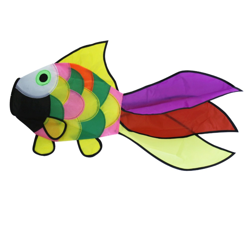 Rainbow Fish Kite Windsock Outdoor Garden Decor Kids Line Laundry Kids Toys GN 
