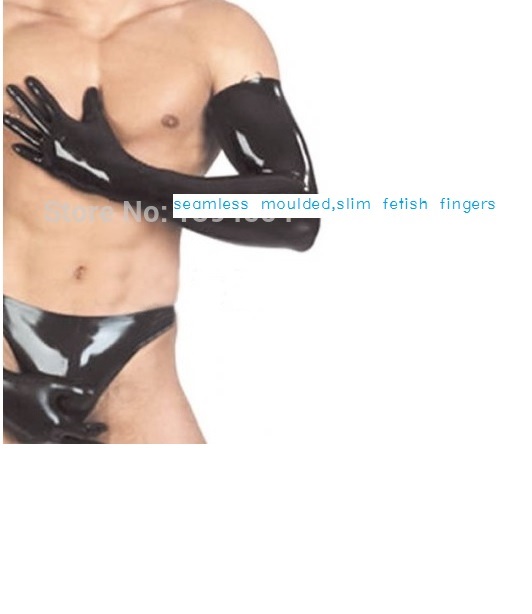 Latex Long Gloves 0.6MM Heavy Latex Unisex Long Gloves Size M Moulded Gloves