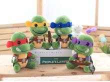 2016 New Hot 20cm TMNT Teenage Mutant Ninja Turtles Plush Toy Anime TMNT Doll Kids Birthday Gift Free Shipping