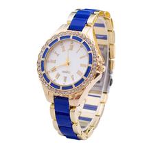 Yoner Watch Women Stainless Steel Crystal Dial Band Analog Quartz Wrist Watch Relojes Mujer Montre Femme