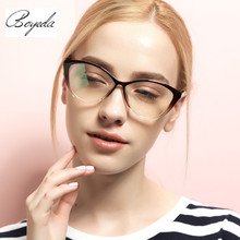 Female Grade Glasses Frame 2016 Hipster Vintage Computer Eyeglasses Women Cat Eye Glasses Plain Spectacle Frame Oculos De Grau